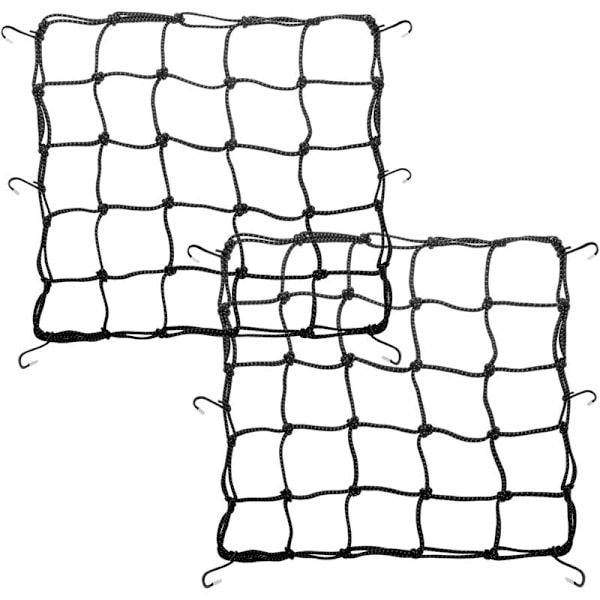 Elastisk net til bagagebærer 40x40 cm (sæt af 2)
