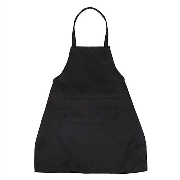 10X Unisex Svart Köksförkläde Medium Storlek
