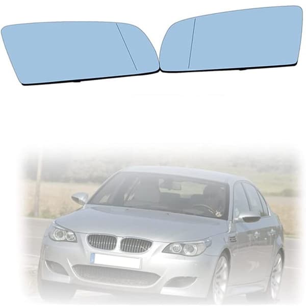 2 stk. opvarmede sidespejle i glas med beslag til - 5-serie E60 E61 E63 E64 2003-2010 51167251650 L+R