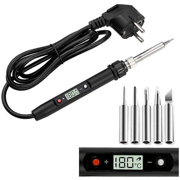 LeaderPro Synlig Elektrisk Lödkolv 100W Lödkit Justerbar Temperatur 180℃500℃ med PÅ/AV-brytare - Typ 1