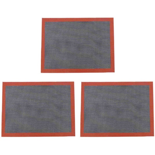 3X Perforated Silicone Baking Mat Non-Stick Oven Sheet Liner for / Bread