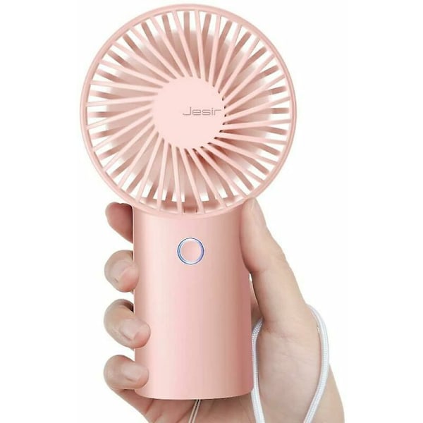 Bærbar Minivifte, Liten Bærbar USB-Lader Lommevifte, Rosa
