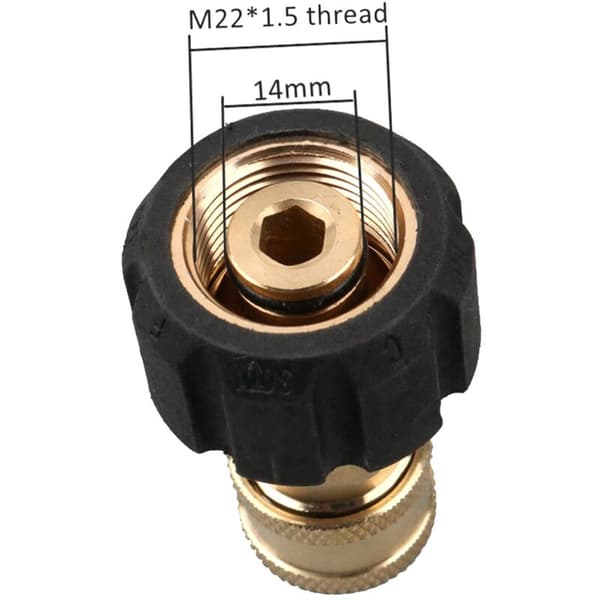 1 stk. 1/4 til M22 Slangekobling Adapter