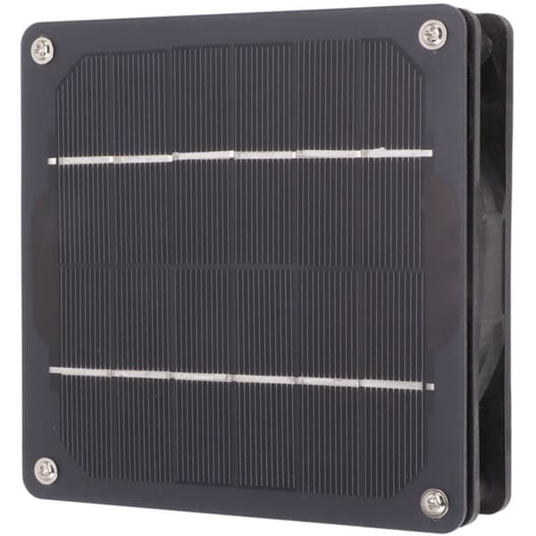 5W Solpanelventilator Energibesparende Monokrystallinsk Solpanelventilator til Kyllingehus Skur Dyrehus DC12V
