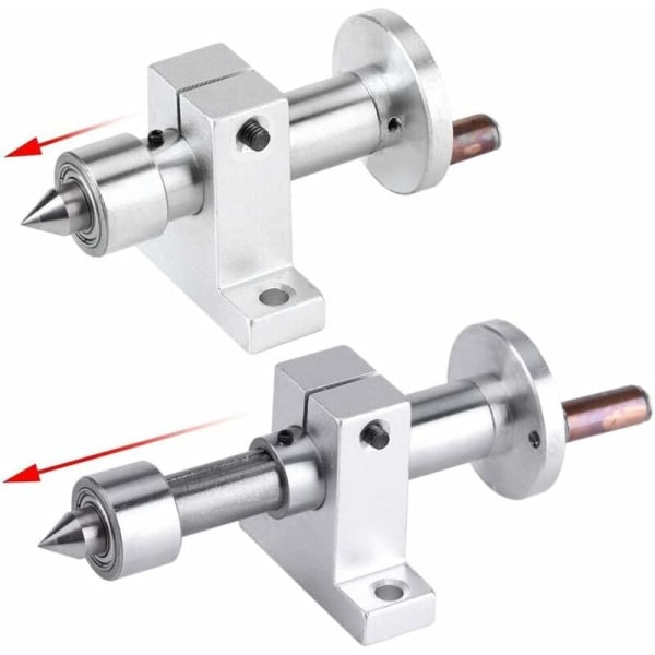 Dreiebenk roterende sentertilbehør for minikulelager dreiebenk med 2 nøkler trebearbeiding snekring