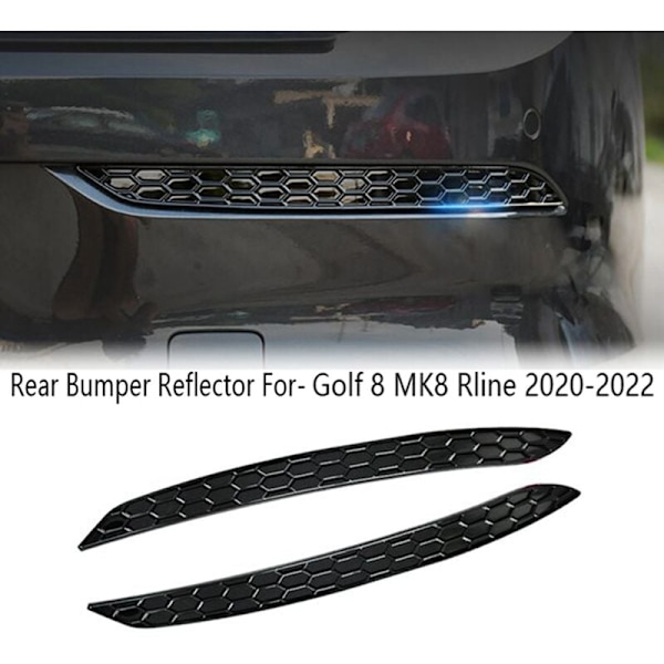 2 st bakre stötfångare reflexremsor för Golf 8 MK8 för 2020-2022 exteriördelar