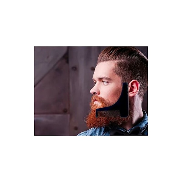 Miracle skjeggmal, modell Razor hjelper kun for en ryddig barbering, Skjeggkam-