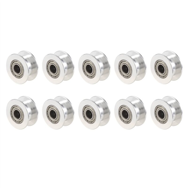 GT2 20-tannet remskive med 5 mm hull for 3D-printer 6 mm reimbredde (pakke med 10 stk.)