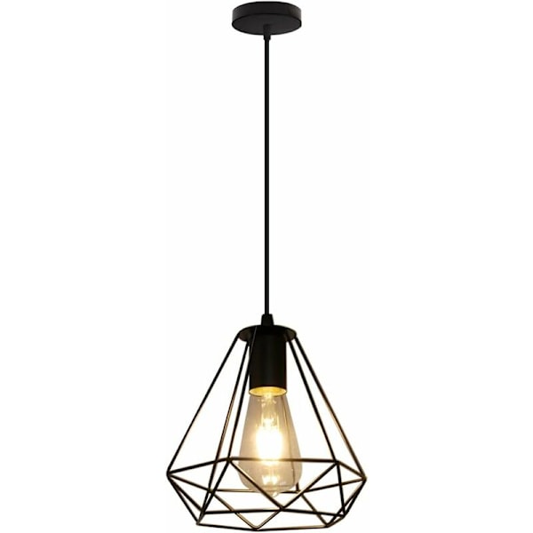 Retro Industriell Taklampe, Metallskjerm, Egnet for Kjøkken, Ganger, Soverom, Barer, Restauranter (Uten Pærer)