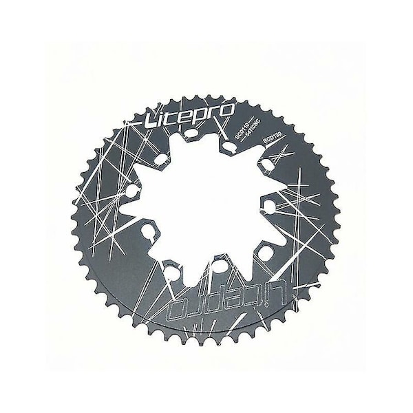Foldbar cykel 130/110 Bcd Dobbelt Oval Disc Kædekrans Litepro Kædekrans Aluminium Legering Cykeldele 54t