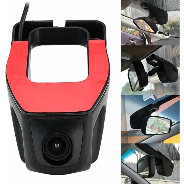 Bilskörningsinspelare, Dash Camera USB-körvideoinspelare Bils DVR 1080P G-sensor Dash Cam för Android