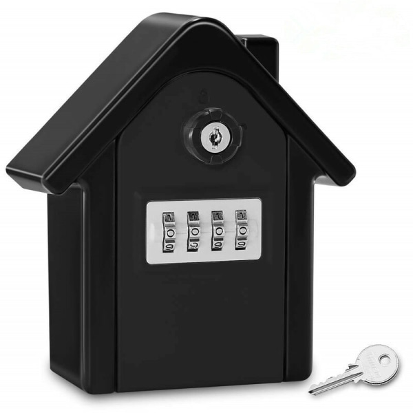 Seinään kiinnitettävä Secure Key Box -avainlaatikko digitaalisella koodilla ja hätäavaimeilla, suuri avainlokero ulkona oleva avainkotelo kotiin, toimistoon, tehtaalle, autotalliin