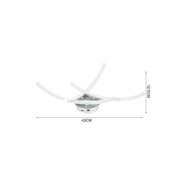 LED Taklampe, Moderne Design Buede Taklampe med 3 Buede Lys for Stue Soverom Spisestue