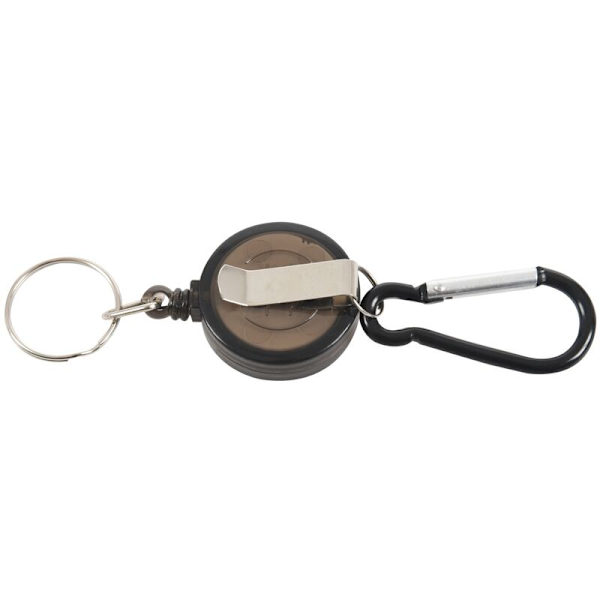 10 x Retractable Desktop ID-kortholder, Karabinhage Nøglering