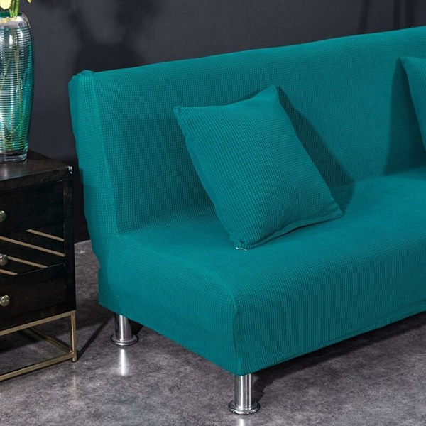 Click Clack Canape Lit Överdrag Armlös Soffa Överdrag Halkskydd Stretch Soffa Säng Överdrag 3 Sits Futon Överdrag HIASDFLS