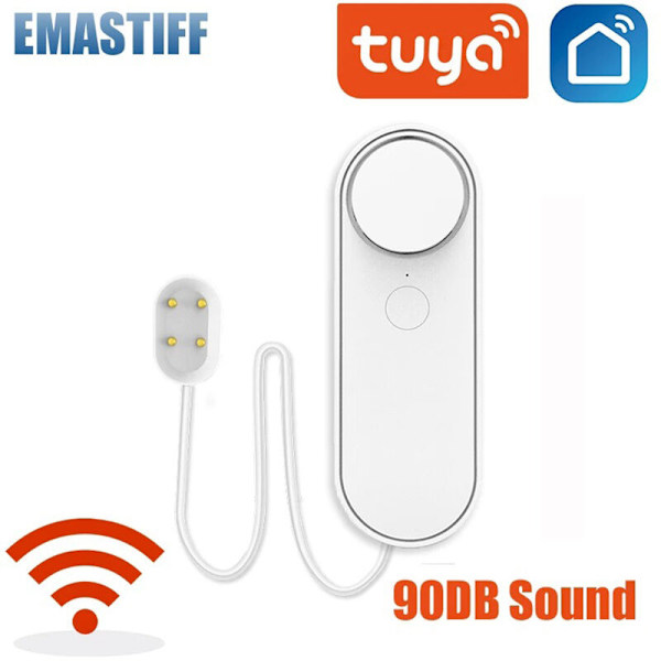 WIFI Läckage Nivå Läckage Sensor Ljudlarm Detektor Säkerhet Översvämningsskydd Tuya Smart Life App Kontroll