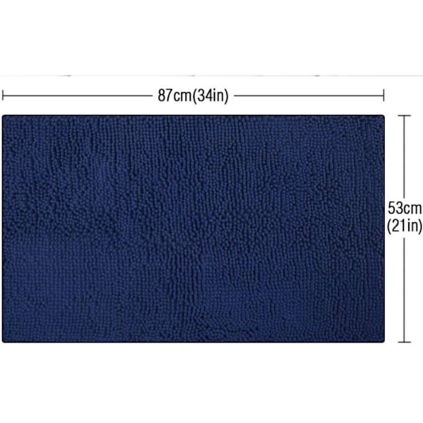 Absorberende Bademåtte Antislip Badeværelsesgulvmåtte Tyk Fluffy Brusemåtte Blød Mikrofiber Maskinvaskbar til Køkken, Toilet, Brusebad Exit (50x80cm Na
