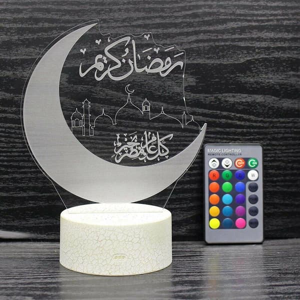 Ramadan Dekoration, Touch Dimmable Ramadan Lys, Ramadan Eid Mubarak Lampe, Børns Nattelys til Soveværelse