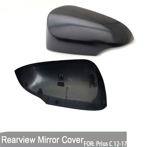 Dørside spejlcover til Prius C Aqua Axio Premio Allion 2012-2018 Sort