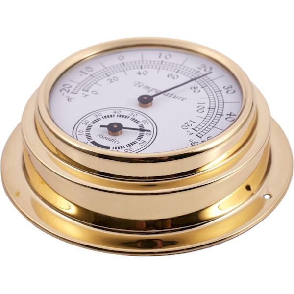Termometer Hygrometer Barometer Klockor 2 Kompletta Set Väderstation Mätare