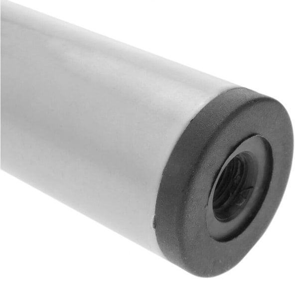 Runde bordbein for møbler og skrivebord i grå stål 10 cm 4-pakning