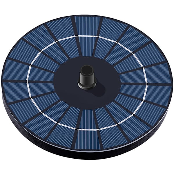Solcellsdriven Fontänpump 3.5W Solcellsdriven Trädgårdsfontän Flytande Solpanel Inbyggt Batteri med 6 Munstycken Perfekt för Liten Damm Badrum Fågel Fisk Tank Trädgård