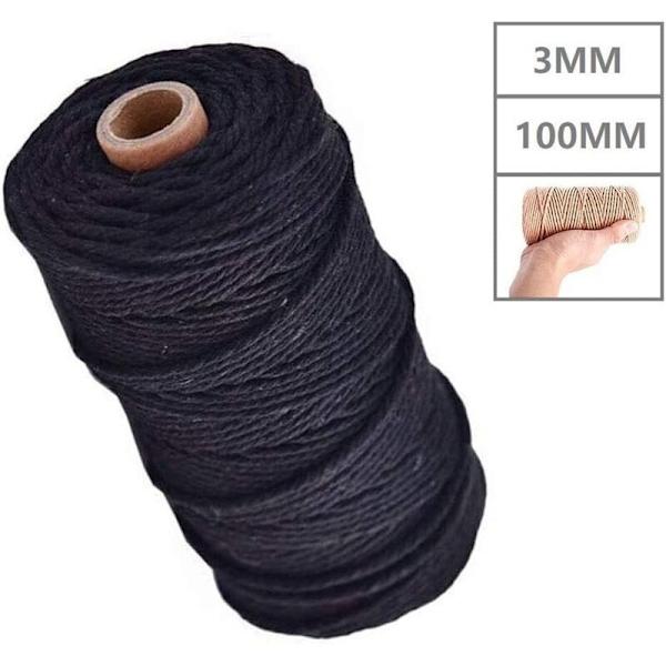 Makramé Garn 3Mm Bomull Rep Snöre Spets Blomma Inte DIY Tillbehör Naturligt Garn Spets Rep Lämplig för Vägg Hantverk A