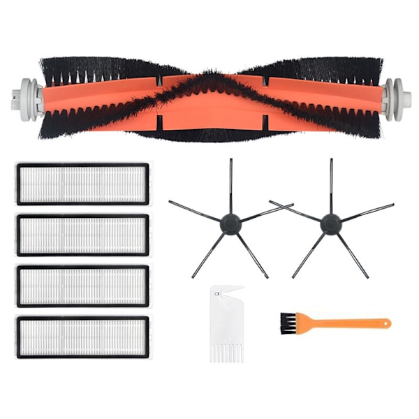 Tvättsbara Dammsugartillbehör för F9 eller 1C Robotdammsugare Mop Rulle Sidoborste Hepa Filter Set