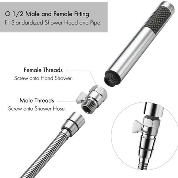 Bruse Pistol Afbryder Flow Control Ventil Brusehoved Flow Regulator Flow Control Ventil 3.8X2.4X4Cm
