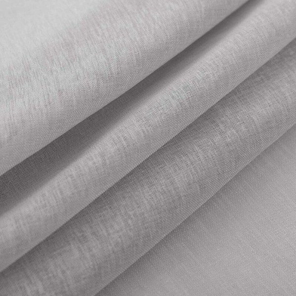 2 stk. grå voile gardin 140x183cm med semi-transparent øje i linned-effekt indendørs vinduesdekorationer til moderne stue soveværelse køkken B