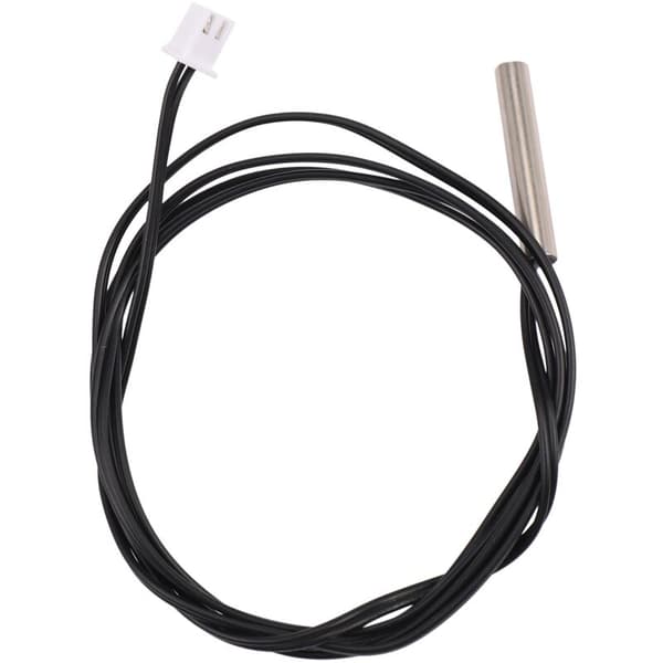 5 st 1 meter vattentät temperatursensor sond, 10K 3950 NTC rostfritt stål termistor sond, digital förlängningskabel, CPU temperatursensor, Bl