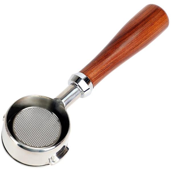 Kaffe Filterhållare Botten för WPM Kaffemaskin Kaffe Tillbehör Trähandtag Filter för -310/-510