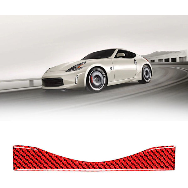 For 370Z 2009-2020 Fiber Car Sub System Navigation Control Panel Sticker Interior Accessories Red