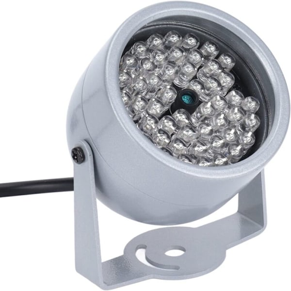 IR-belysning, infrarødt lys for nattsyn, 48 LED, vanntett IR infrarødt nattsynlampe for innendørs.