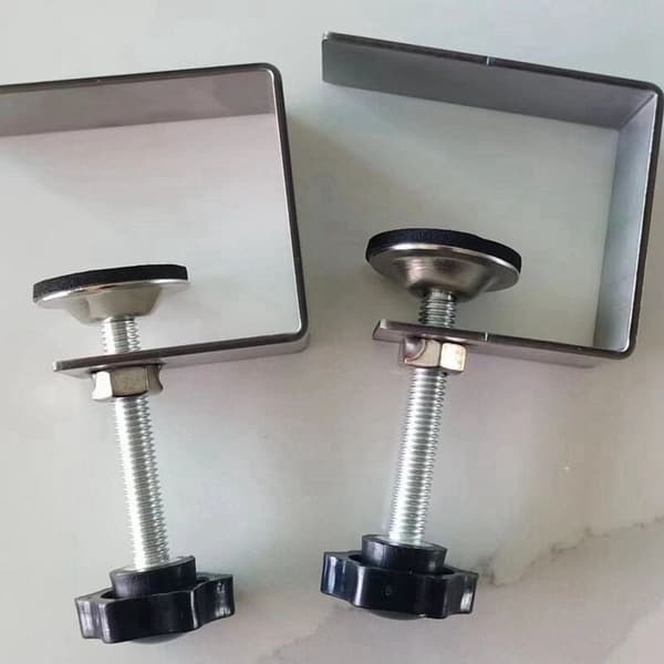 2 stk. Hjemmeforbedring Glat Træbearbejdning Skuffe Front Installation Klemme Hardware Jig Tilbehør Rustfrit Stål L
