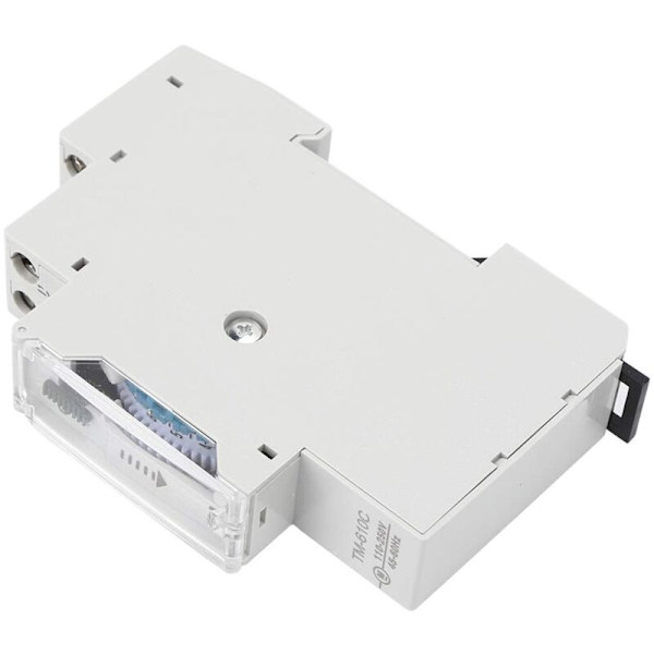 Tidsswitch Mini Power On Hög Precision 1P Rail Intelligent Timing Switch med Manuell Drift för Gatubelysning TM610C 220V IP20
