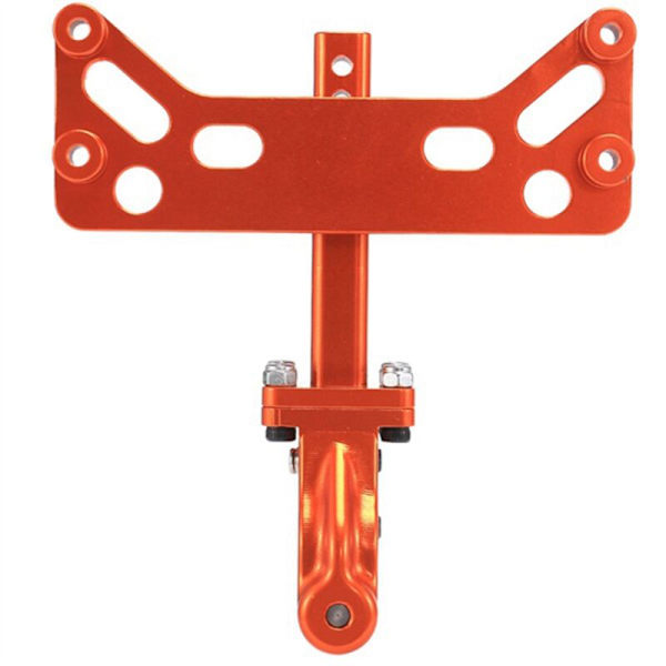 Metall Bakre Stötfångare Bogsering Trailerkrok för Axial SCX6 JLU Wrangler 1/6 RC Bil Uppgradering Delar Tillbehör, Orange
