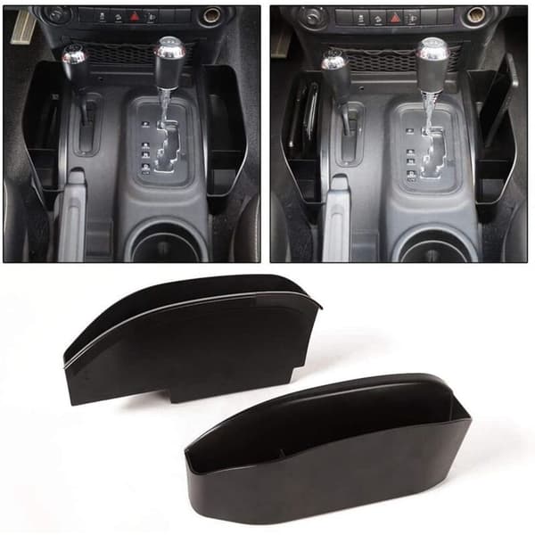 Midtkonsoll-arrangør for 2011-2018 JK JKU Side Gear Shift Oppbevaringsboks Tilbehør