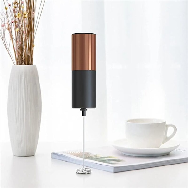 Håndholdt melkeskummer, håndholdt kaffeskummer, håndholdt elektrisk rører, melkeskummer for cappuccino B