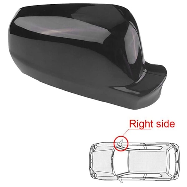 Højre sidespejlcover i blank sort plast til -Golf MK4 1999-2005 3B0857538B