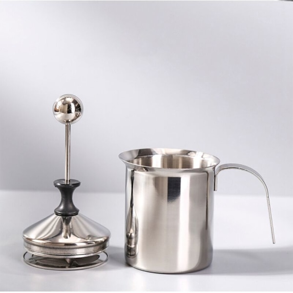 Melkeskummer 400ml Rustfritt Stål Skumkanne Passer Automatisk Kaffemaskin eller Komfyrtopp for Koking