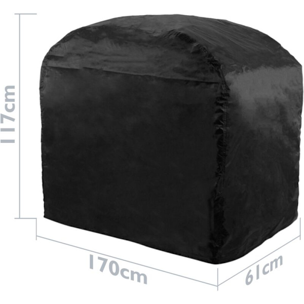 Grillskydd 170 x 61 x 117 cm rektangulärt. Vattentätt skydd för grill