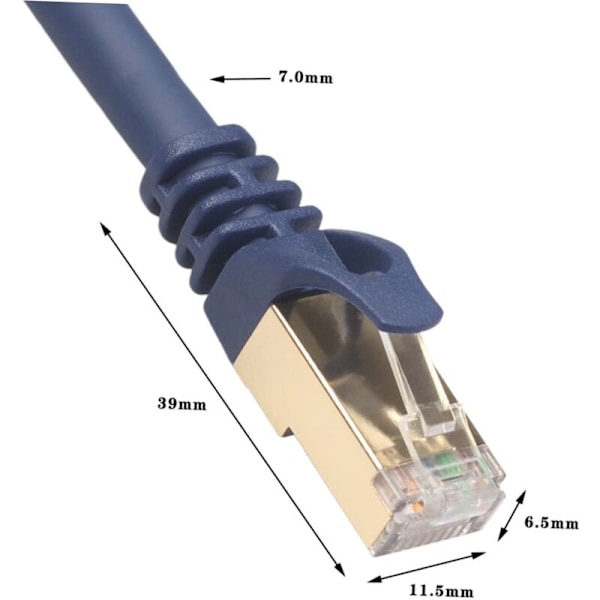 3 stk. 3 Internettkabel Internett patchkabel Skriverkabel LAN nettverkskabel Datamaskin patchkabel Datamaskin LAN kabel Brokabel Nettverk patch