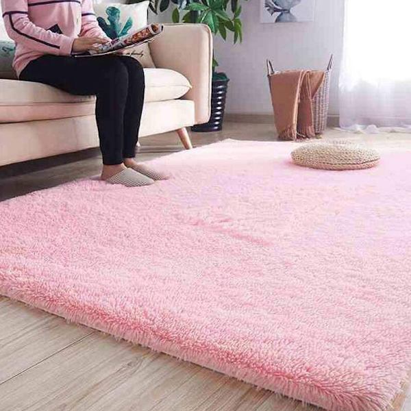 Supermjuk modern lurvig fluffig matta vardagsrum bekväm matta sovrum dekorera golv barn lekmatta