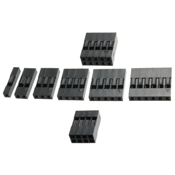 140 st 2,54 mm serie jumper-anslutningssats 1P 2P 3P 4P 5P 2X4P 2X5P uttag kabelkontakter stiftkontakt