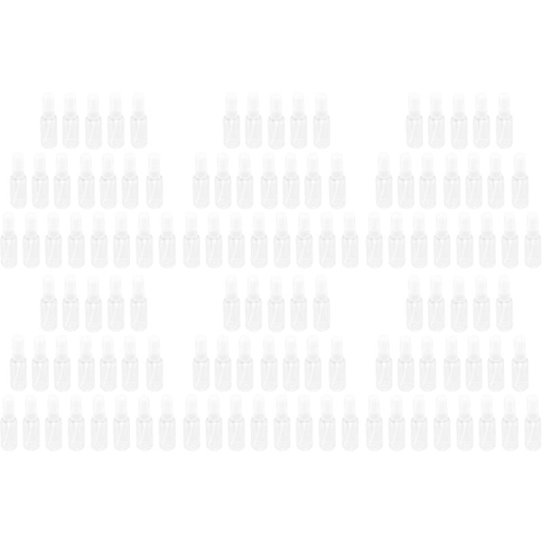 120 st 30 ml (1 oz) genomskinliga plastsprayflaskor, bärbara och påfyllningsbara för resor, rengöring, eteriska oljor