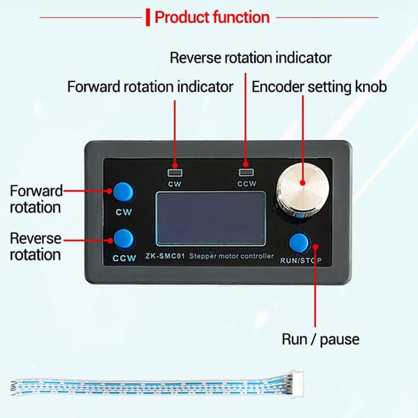 42 57 Stepper Motor Controller Positiv Revers Vinkel Puls Hastighed ​​Kontrolkort Programmerbar PLC Seriel Kommunikation