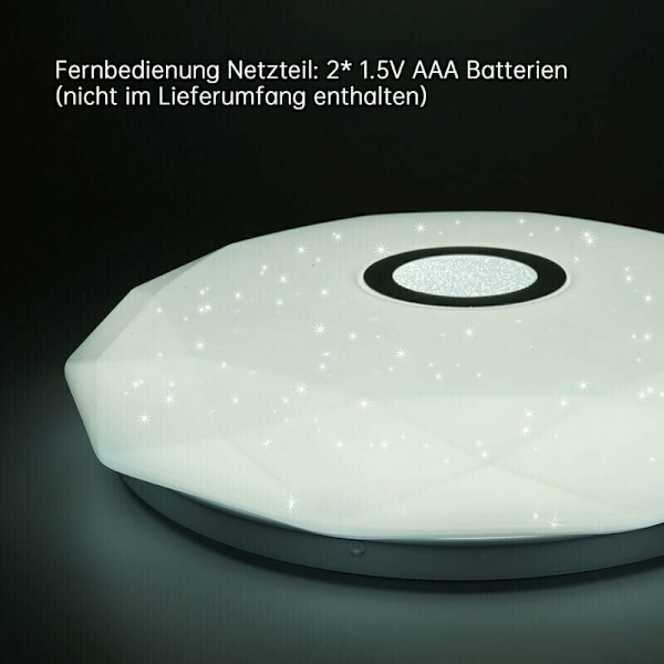 36 watt 30 cm stjerner og prikker fargerik Bluetooth musikk APP + fjernkontroll (220V) stil 2 rund LED taklampe soveromslampe LED-lys, for stue