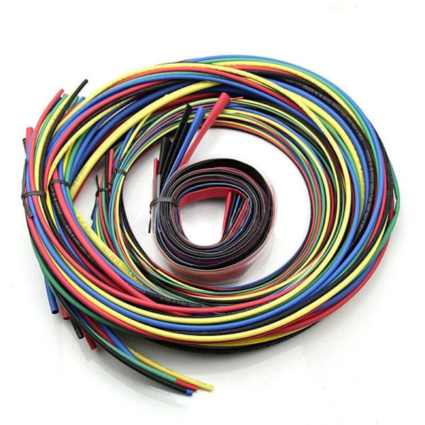 2X 55M/11 Storlekar Värmekrympslangssats Färgad Slang Hylsa Kabel 6 Färger