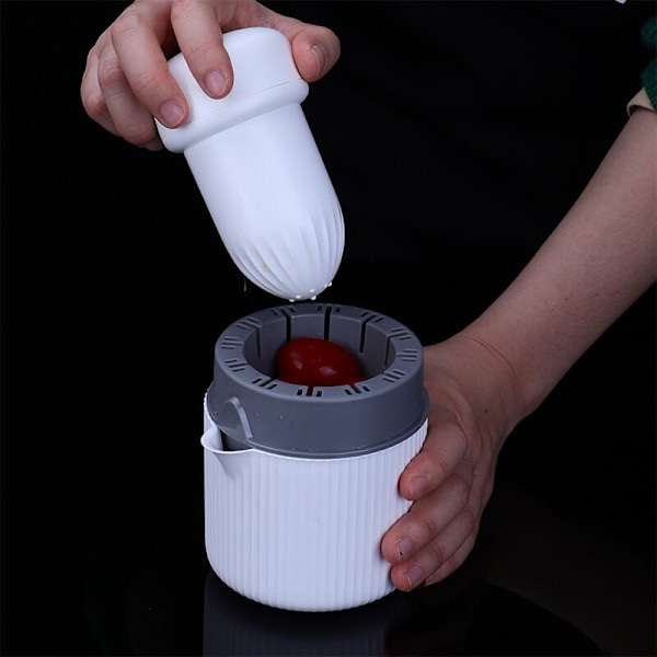 Mini bærbar manuel citruspresser frugtblender blender orange citronpresser husholdningskøkken maskin tilbehør, blå